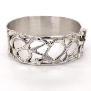 Handgemaakte zilveren armband (Earth)